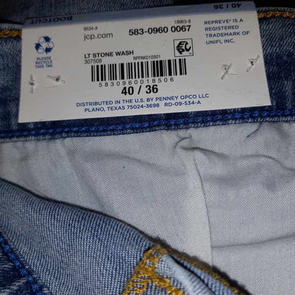 New With Tags Arizona Bootcut Men's Big & Tall Jeans - Picture 10 of 11